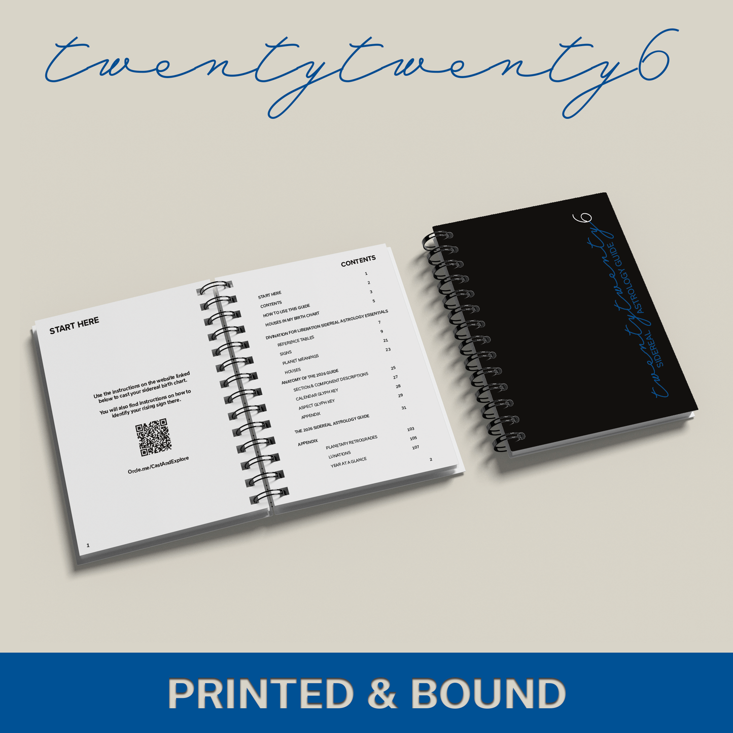 2026 Sidereal Astrology Guide (Printed + Bound)