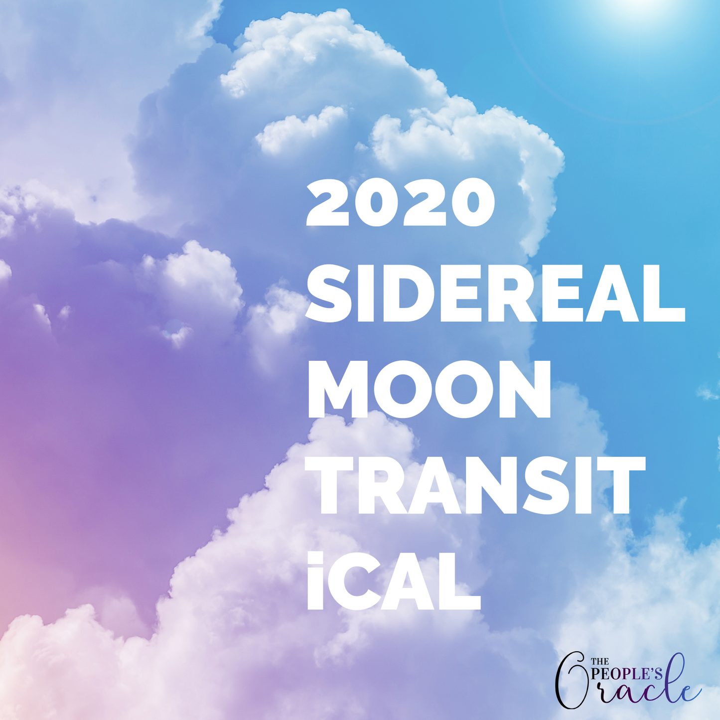 2020 Sidereal Moon Transits iCal