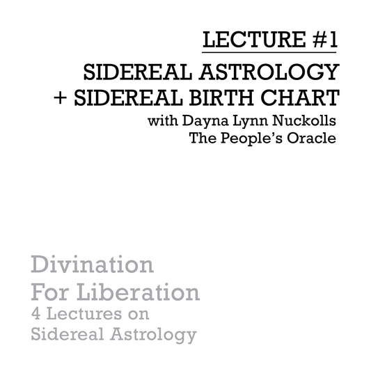 #1: Sidereal Astrology + Sidereal Birth Chart