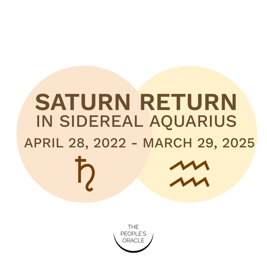 Saturn Return in Sidereal Aquarius Workshop
